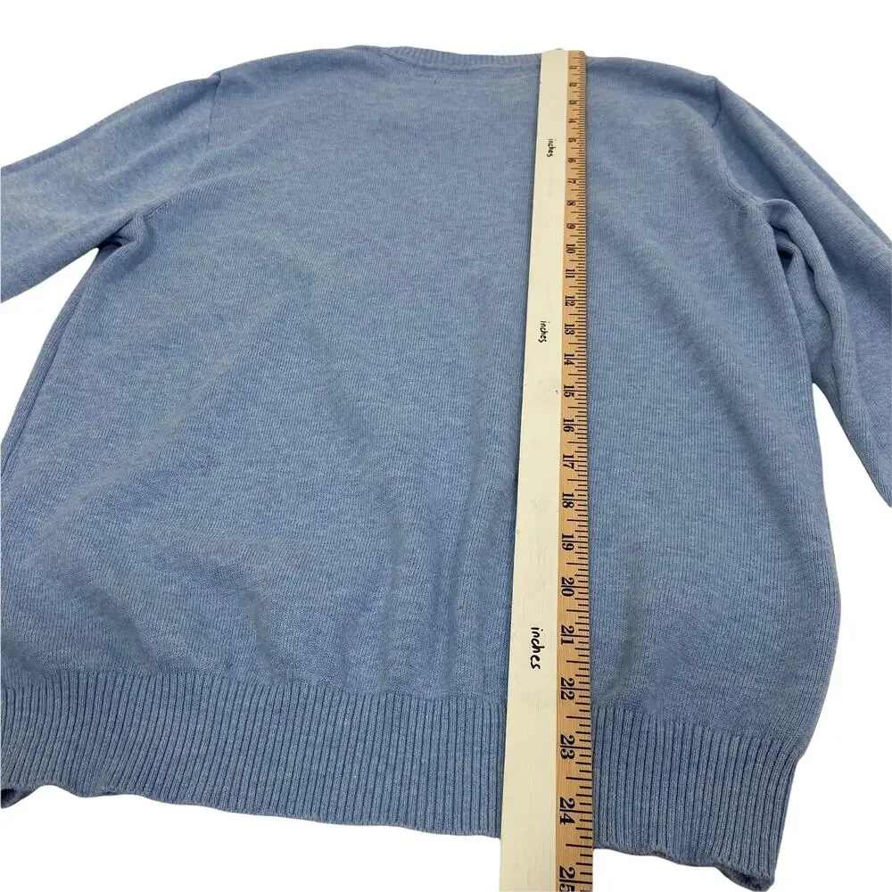Club Room 100% Cotton Blue Pullover Men's Sweater Size Small - Picture 7 of 9